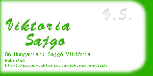viktoria sajgo business card