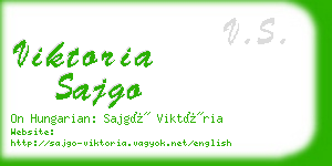 viktoria sajgo business card